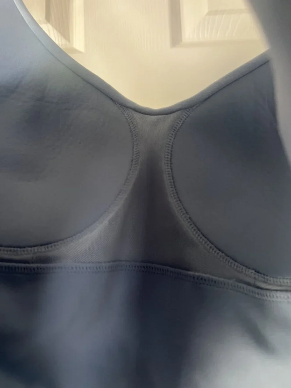 Nike Dusty Blue Longline Sports Bra Crop Tank Womens Medium - Picture 5 of 5